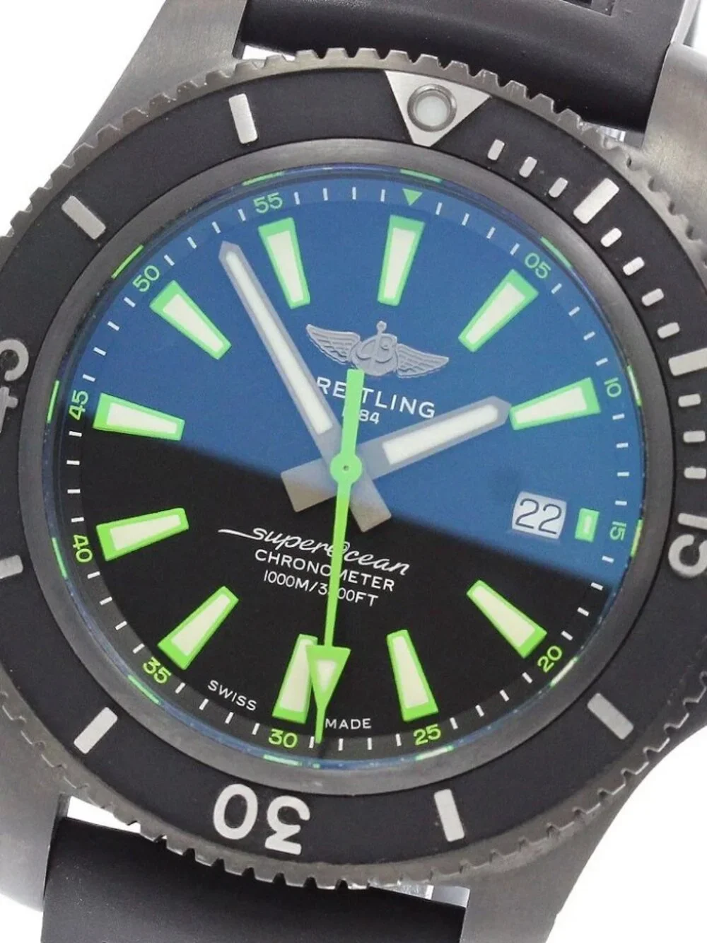 BREITLING Superocean Automatic 44 Black Steel Automatic Men's_966394